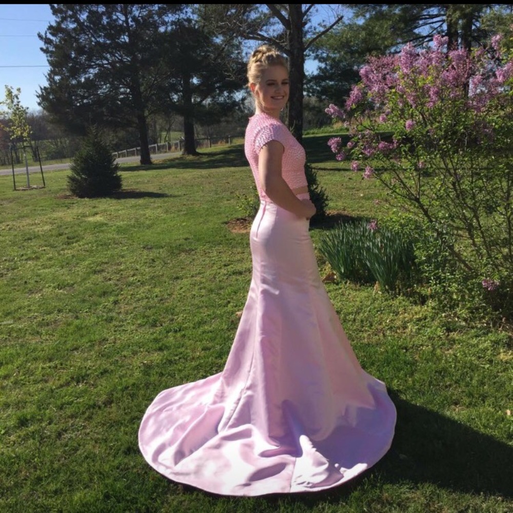 Pink Beaded Size 2 Prom Dress. So pretty!